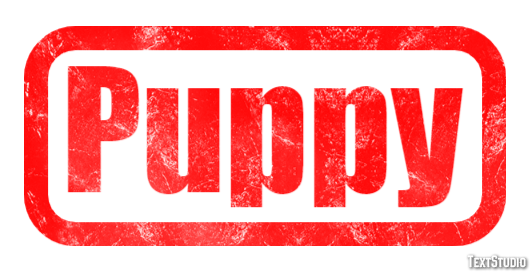 Puppy Effet de texte