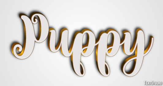 Puppy Effet de texte
