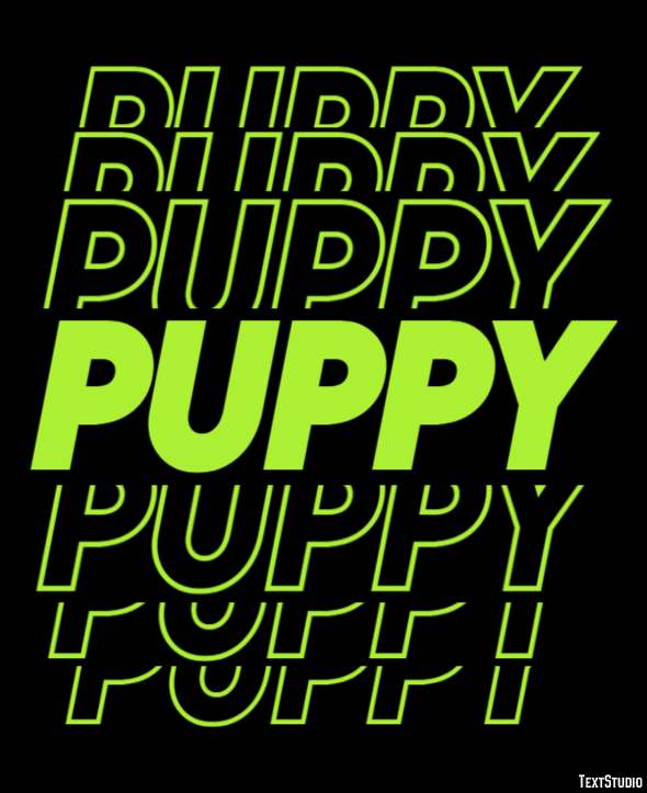 Puppy Tekst Effect