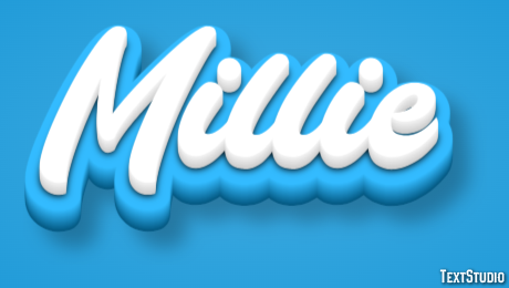 Millie Эффект текста