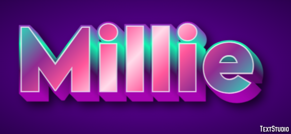 Millie Эффект текста