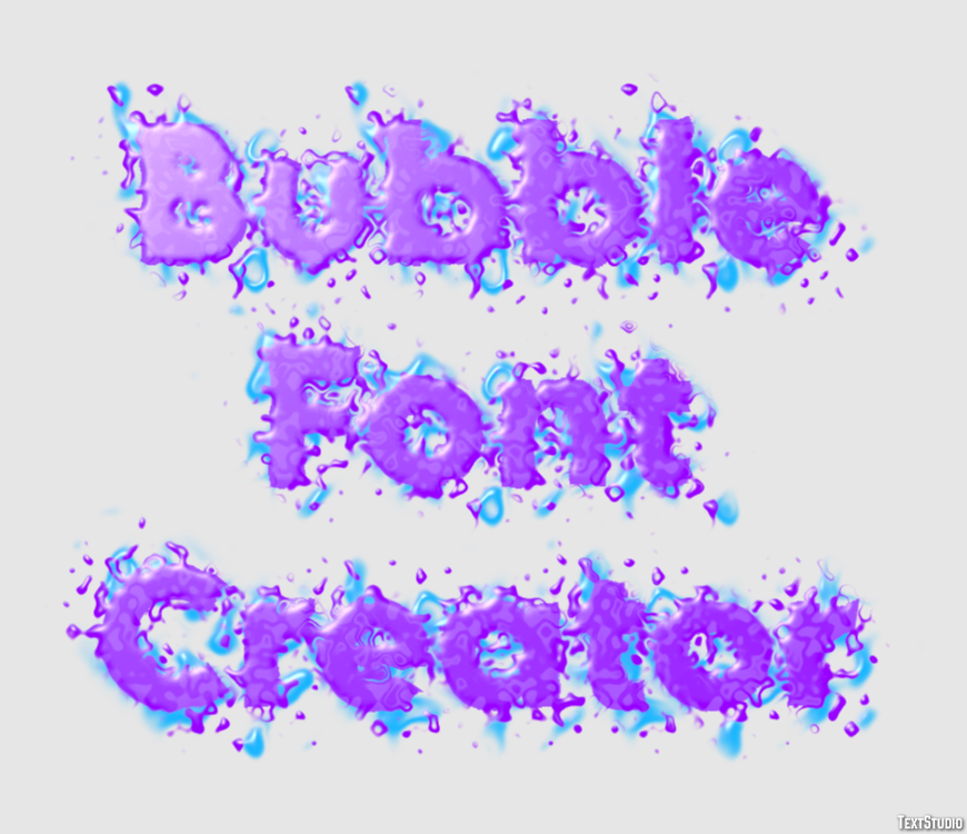 Bubble Font Creator テキスト効果