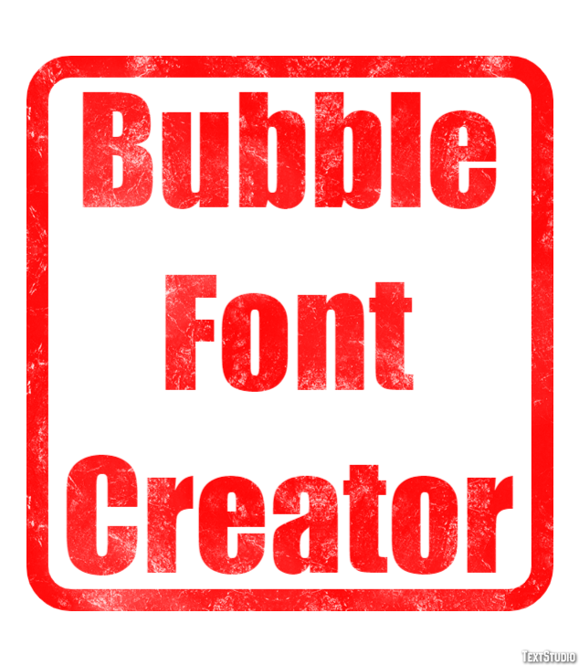 Bubble Font Creator テキスト効果