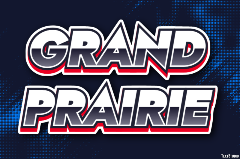 Grand Prairie Effetto testo