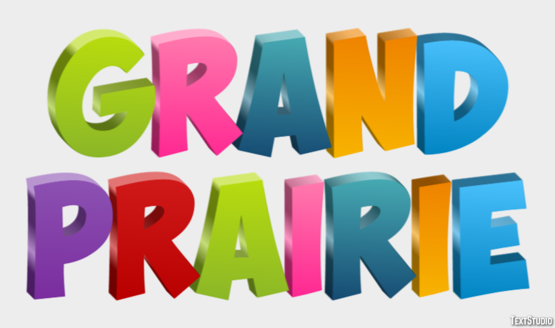 Grand Prairie Effetto testo