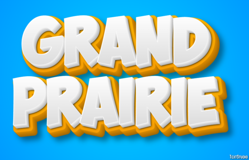 Grand Prairie Effetto testo