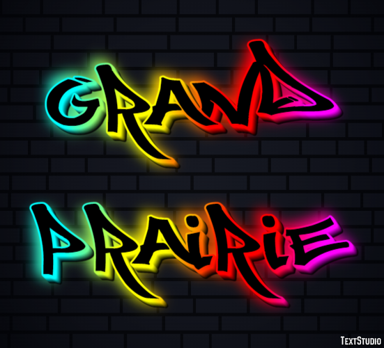 Grand Prairie Effetto testo