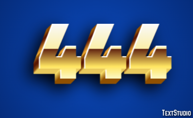 444 Text Effect