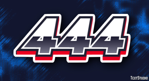 444 Text Effect