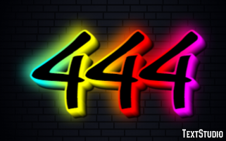 444 Text Effect