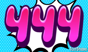444 Text Effect