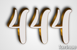 444 Text Effect