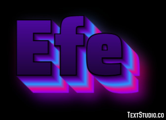 Efe Efeito de texto