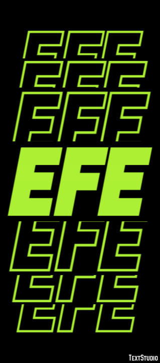 Efe Efeito de texto