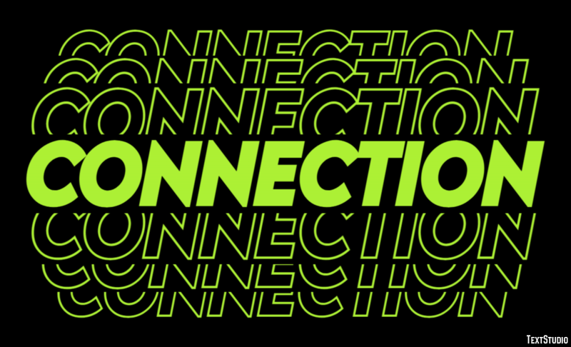 Connection Efecto de Texto