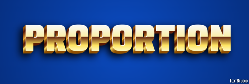 Proportion Text Effect