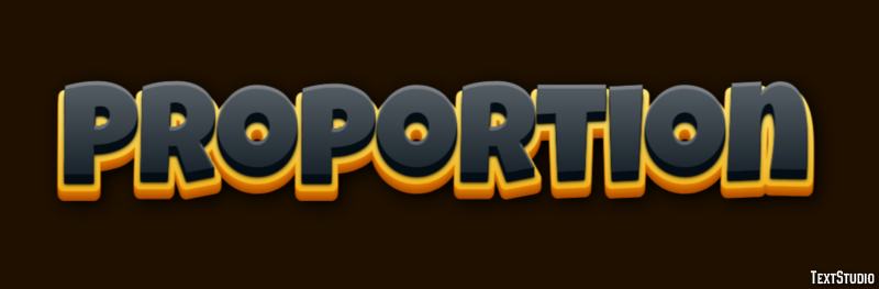 Proportion Text Effect