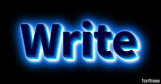 Write Effet de Texte
