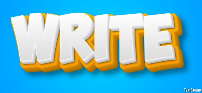 Write Effet de Texte