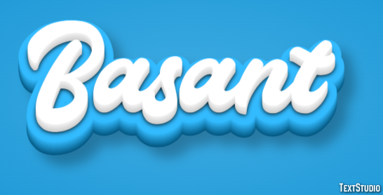 Basant Text Effect