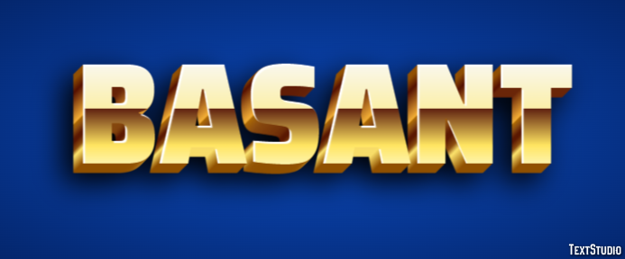 Basant Text effect