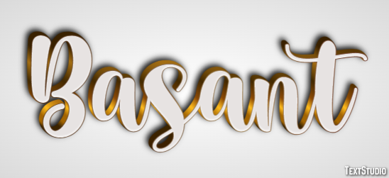 Basant Text effect