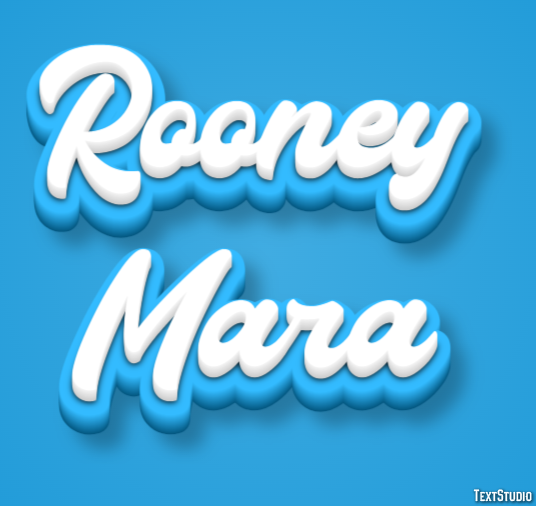 Rooney Mara Text effect