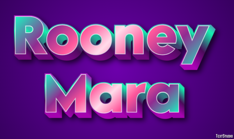 Rooney Mara Text Effect