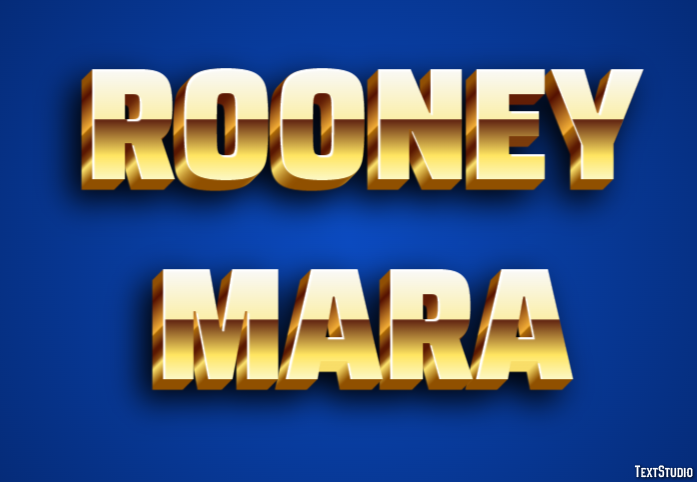 Rooney Mara Text effect