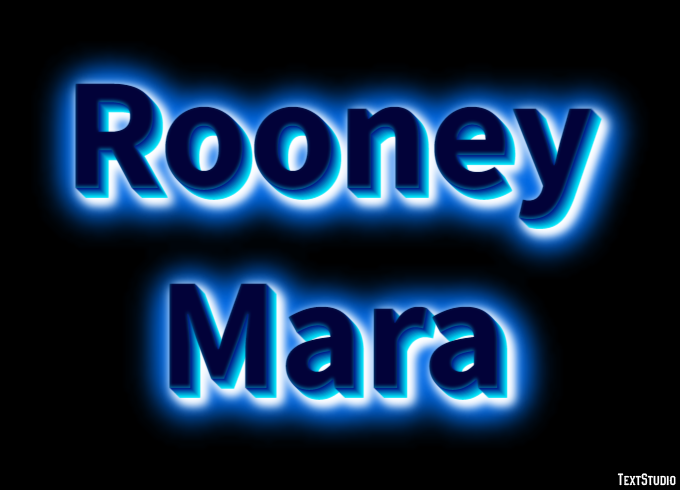 Rooney Mara Text effect