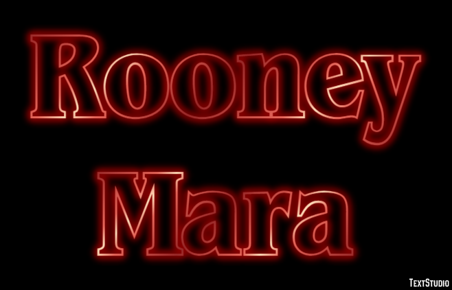Rooney Mara Text effect