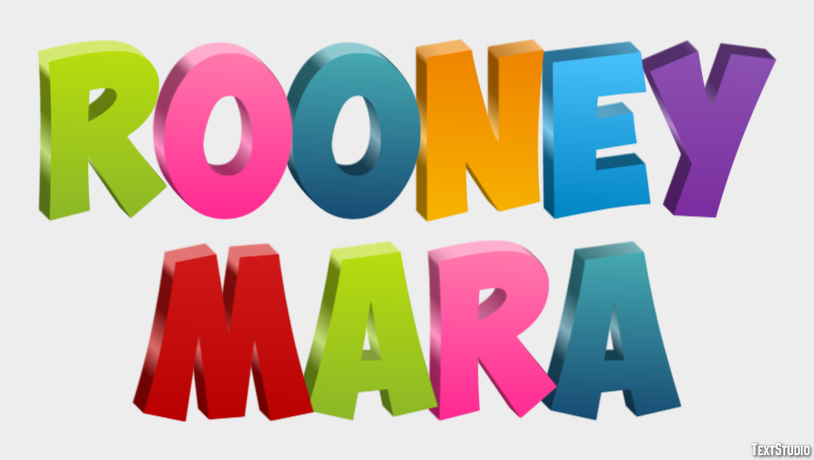 Rooney Mara Text effect