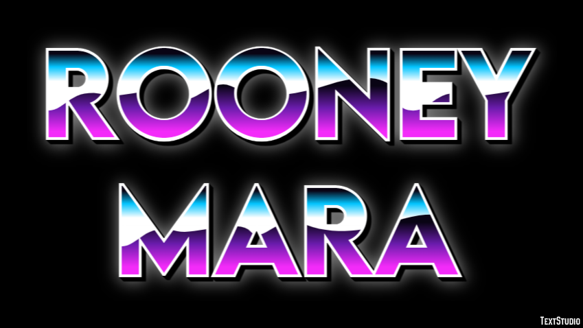 Rooney Mara Text effect