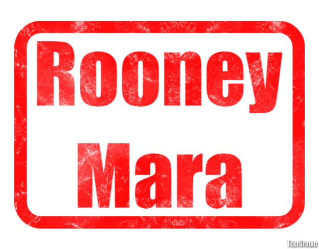 Rooney Mara Text effect