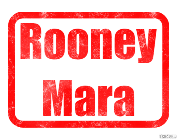 Rooney Mara テキスト効果