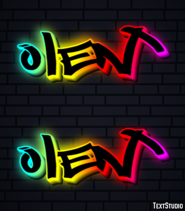 олень olen’ Эффект текста
