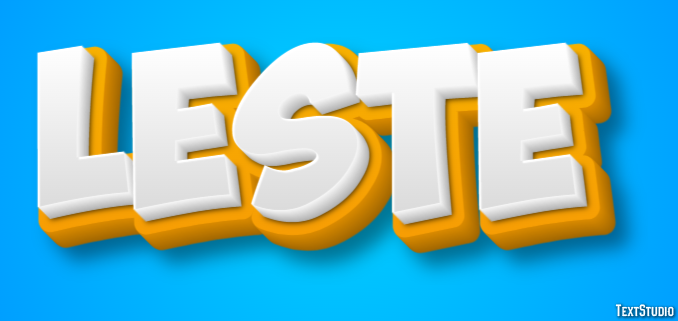 Leste Efeito do texto