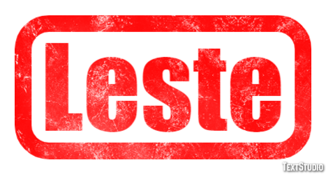 Leste Efeito do texto