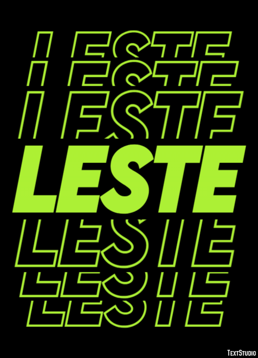 Leste Efeito de texto