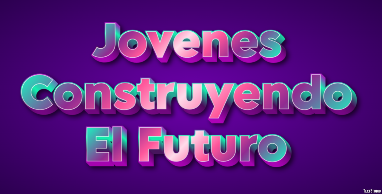 Jovenes Construyendo El Futuro Эффект текста