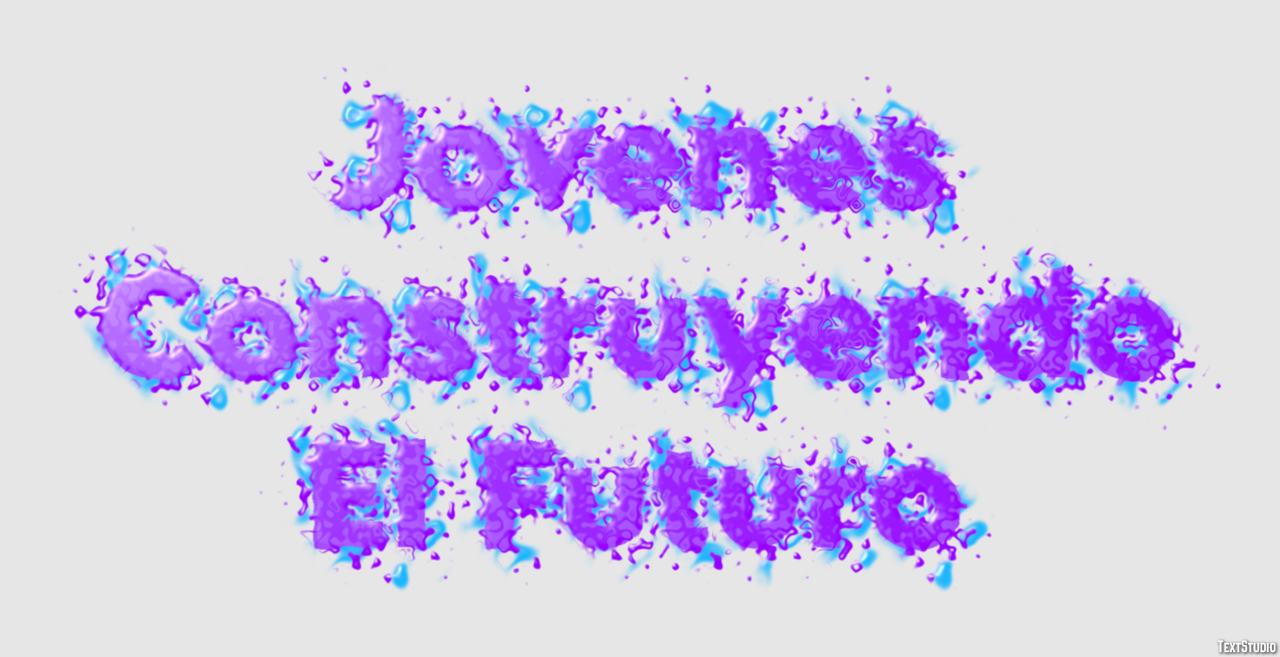 Jovenes Construyendo El Futuro Текстовый эффект