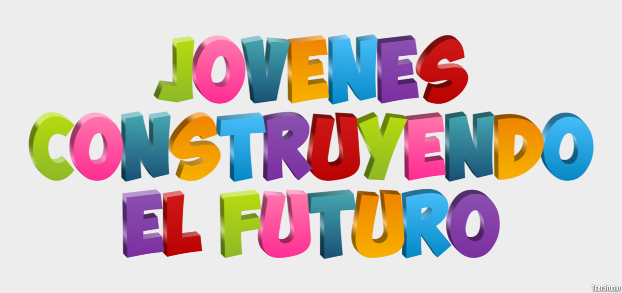 Jovenes Construyendo El Futuro Эффект текста