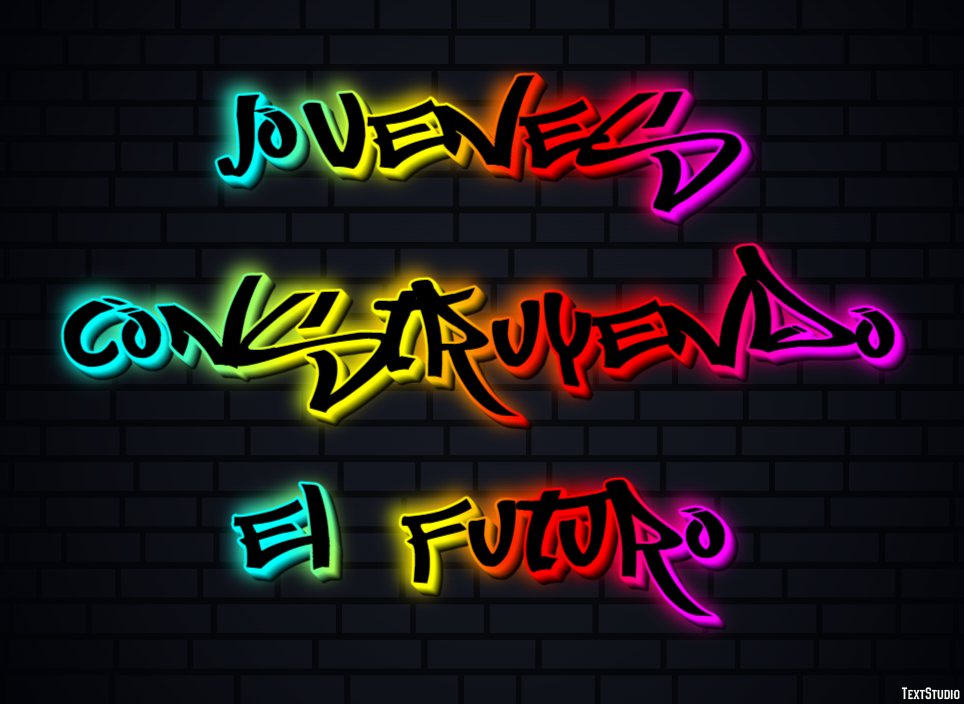 Jovenes Construyendo El Futuro Текстовый эффект