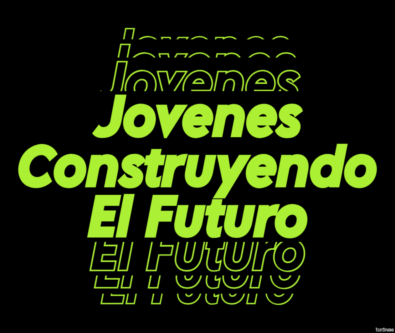 Jovenes Construyendo El Futuro Текстовый эффект