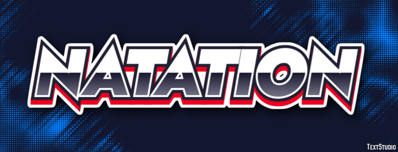 Natation Texteffekt