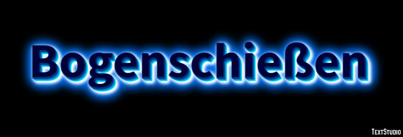 Bogenschießen Texteffekt