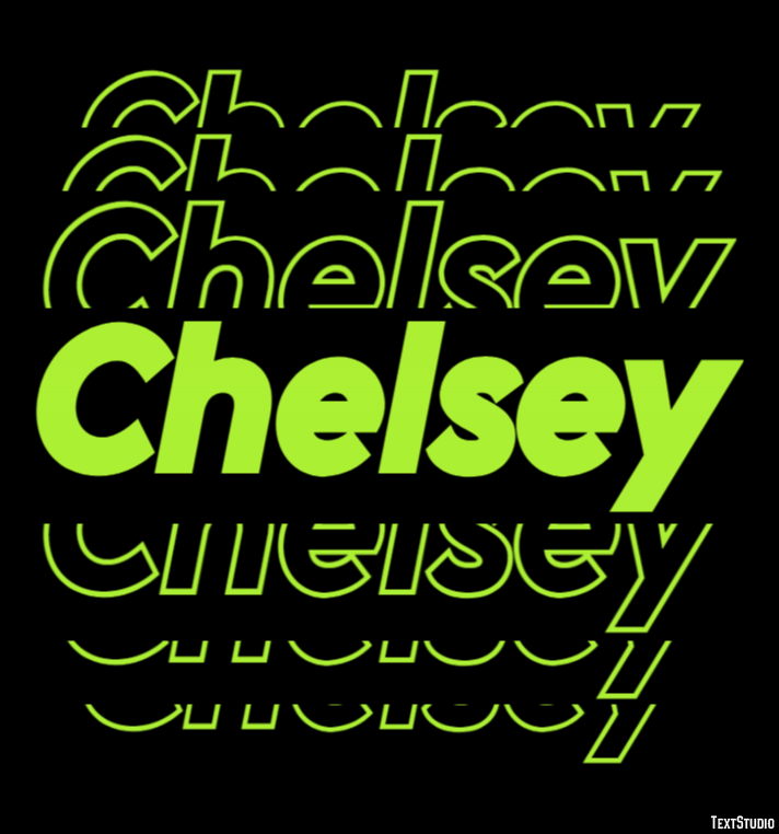 Chelsey Efecto de Texto