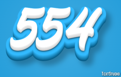 554 Text Effect