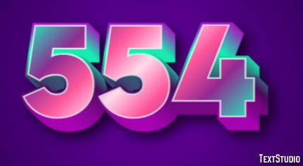554 Text Effect