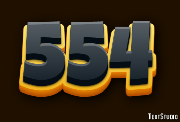 554 Text effect